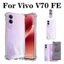 Ốp điện thoại Vivo V70FE V70 Elite trong suốt chống sốc không màu vàng Phim cường lực + Phim ống kính + Phim mặt sau Bộ bảo vệ toàn màn hình