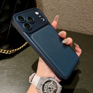 Ốp điện thoại từ tính da cảm giác da bằng sợi carbon thích hợp cho iPhone 13 14 15 16 17 Pro Max bên chống trượt dải silicon chống rơi