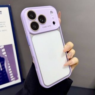 Ốp điện thoại mặt sau acrylic trong suốt cao cửa sổ lớn phù hợp cho iPhone 13 14 15 16 17 Pro Max bao gồm tất cả các ống kính bao gồm vỏ silicon chống rơi
