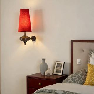 AIMI Đèn Gắn Tường Vintage Gỗ Đèn Tường Vải Chụp Đèn Phòng Ngủ Đèn Đầu Giường Phòng Ăn / Học Tập / Phòng Khách Đèn Tường Trang Trí