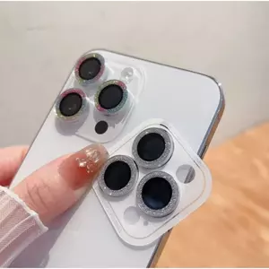 2 Gói Bảo Vệ Ống Kính Máy Ảnh Lấp Lánh Sang Trọng Cho iPhone 17 Pro Max 16 15 14 13 12 Mini 11 9H HD Full Cover Chống Trầy Xước Chống Sốc Vận Chuyển Nhanh Ống Kính Phim