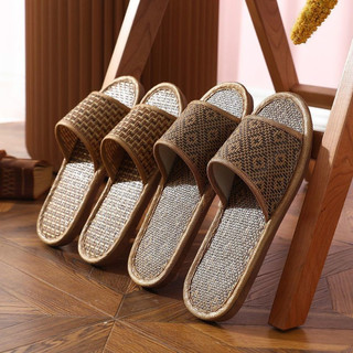 [Shop Giảm Giá] Dép Tre Rơm Mây Mùa Hè Nam Nữ Cặp Đôi Trong Nhà Thoải Mái Chống Trơn Trượt Sàn Thoáng Khí Dép Dép