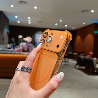 Ốp điện thoại mờ bốn góc chống rơi cửa sổ lớn hình tròn mịn phù hợp cho iPhone 11 12 13 14 15 16 17 Pro Max toàn diện gương bảo vệ chống rơi