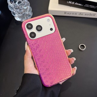 Ốp điện thoại da họa tiết da rắn nhiều màu sắc sang trọng Thích hợp cho iPhone 11 12 13 14 15 16 17 Pro Max
