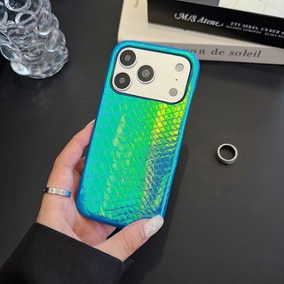 Ốp điện thoại da họa tiết da rắn nhiều màu sắc sang trọng Thích hợp cho iPhone 11 12 13 14 15 16 17 Pro Max