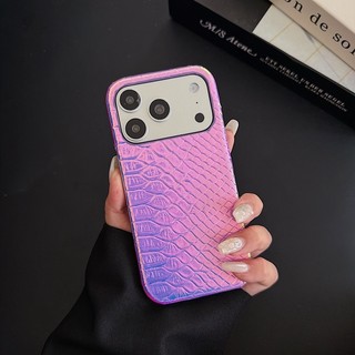 Ốp điện thoại da họa tiết da rắn nhiều màu sắc sang trọng Thích hợp cho iPhone 11 12 13 14 15 16 17 Pro Max