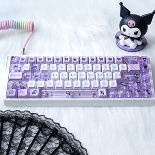Kuromi Side Shine Through Keycaps PBT Dye-sub Cherry Profile Keycap Custom Keycaps Tương thích với Cherry Gateron MX Switch