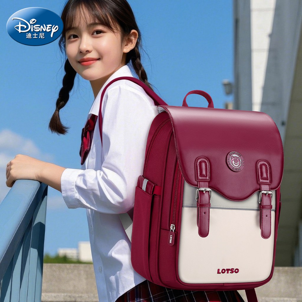 🏆 [Disney Official] Balo Dâu Gấu Disney Chính Hãng 2026 - Chống Thấm Nước - Quà Tặng Sinh Nhật Bé Gái - Authentic - Freeship