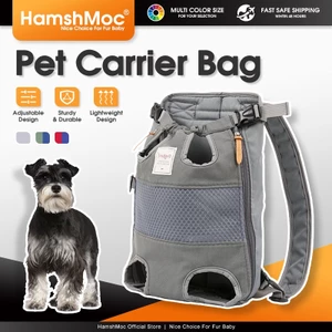 HamshMoc Ba lô vận chuyển phía trước cho chó dành cho chó nhỏ Mèo chân ra ngoài Pet Carrier Sling Ba lô để đi du lịch đi bộ đường dài