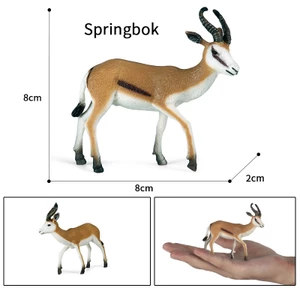 Mô phỏng Mô hình động vật Trẻ em Khoa học Đồ chơi giáo dục Nhựa tĩnh rắn Impala Tây Tạng Linh dương trang trí Các bức tượng nhỏ