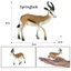 Mô phỏng Mô hình động vật Trẻ em Khoa học Đồ chơi giáo dục Nhựa tĩnh rắn Impala Tây Tạng Linh dương trang trí Các bức tượng nhỏ