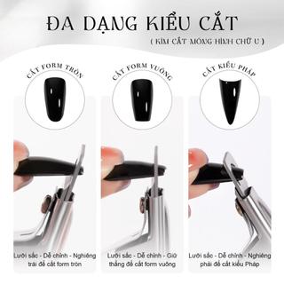 Kìm Móng Tay Kéo Hình Chữ U Cắt Móng Kéo Móng Tay Nối Dài Móng Tay Và Móng Tay Giả Kéo Thẳng Bộ Dụng Cụ