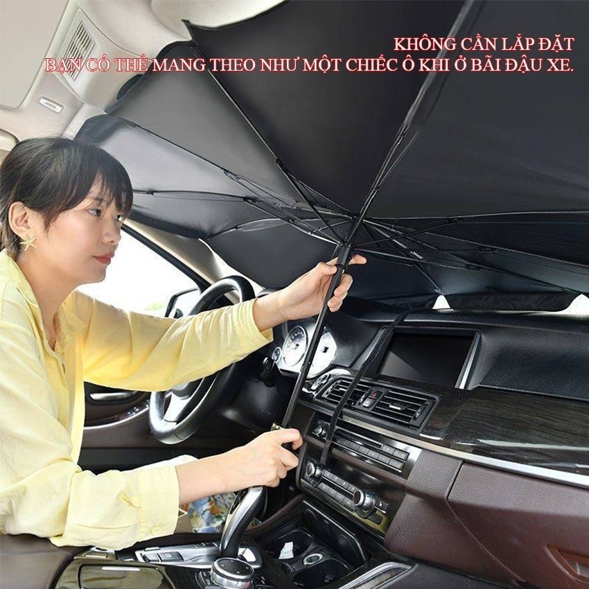 SEAMETAL Ô Tô Che Nắng Ô Dù Ô Tô Chống Nắng Nội Thất Tự Động Cửa Sổ Phía Trước Che Nắng Có
