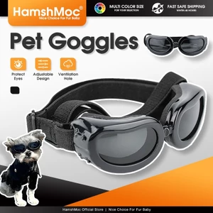 HamshMoc Chống Tia UV Kính Cho Chó Kính Mát Chống Gió Cho Thú Cưng Bảo Vệ Mắt Chống Sương Mù Chống Nắng Với Dây Đeo Có Thể Điều Chỉnh Cho Chó Nhỏ Mèo Thú Cưng