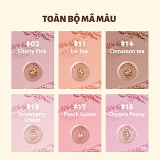 [Mua 1 Tặng 1] Bảng Phấn má hồng nhiều màu sắc làm đẹp lãng mạn Bichon Blush 3.8g