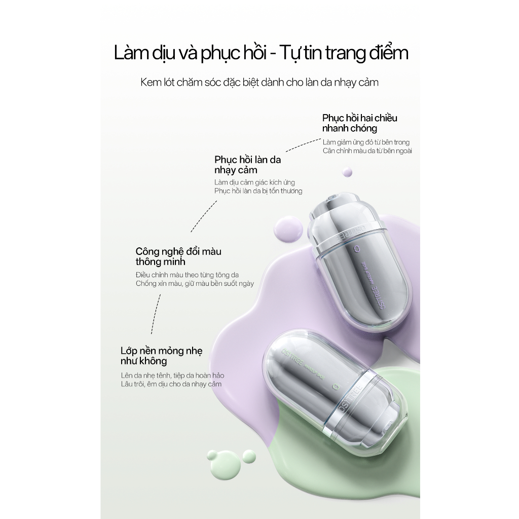 [LIVE]Kem Lót OSITREE 32g - Dưỡng Ẩm, Tone Up Sáng Da, Che Khuyết Điểm, Làm Mịn Lỗ Chân Lông