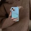 Ốp Điện Thoại Cá Nâu + Da Đơn Giản Cho iPhone 17 16 15 14 13 12 11 Pro Max X Xr Xs Max