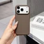 Ốp Điện Thoại Cá Nâu + Da Đơn Giản Cho iPhone 17 16 15 14 13 12 11 Pro Max X Xr Xs Max