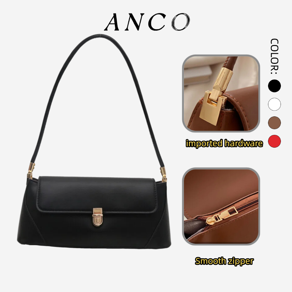 ANCO 2026 Phong Cách Mới Phiên Bản Hàn Quốc ins Phong Cách Túi Vuông Nhỏ Di Động Đeo Vai Baguette Túi Nữ Thường Ngày Phù Hợp Với Túi Messenger