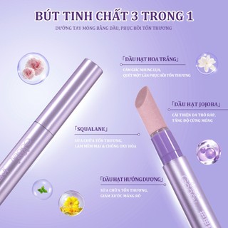 Miss Gooey Bút tinh chất chăm sóc móng tay 3 trong 1 mới tẩy tế bào chết nhẹ nhàng chăm sóc móng tay giòn tinh tế và thúc đẩy sức khỏe móng tay