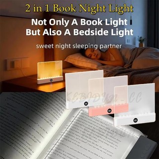 Đèn LED phẳng 2 trong 1 Sách Đèn ngủ Sạc USB Bảo vệ mắt Đèn đọc sách tầm nhìn ban đêm cho học sinh Sử dụng trong nhà