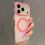 Ốp lưng cứng acrylic laser cửa sổ lớn tương thích với iPhone 13 14 pro max 15 pro max 16 pro max 17pro max