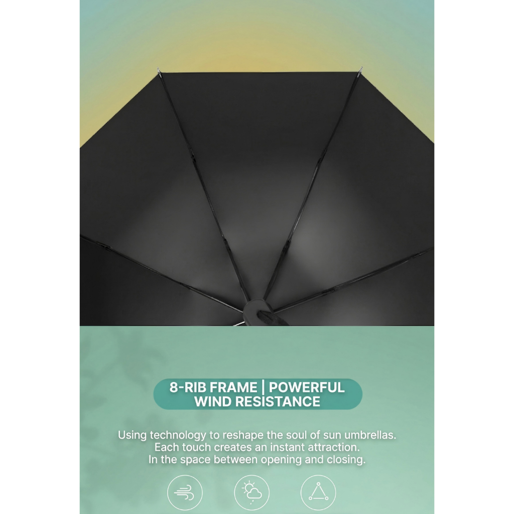 Ô Gấp UV Rainpix - Chống Tia Cực Tím, Che Nắng Mưa Ngoài Trời