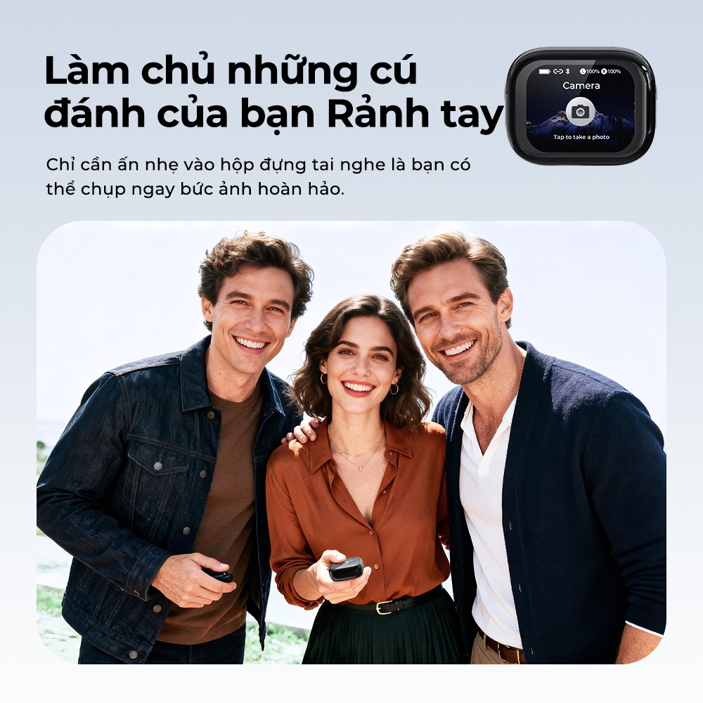 Tai nghe HTC Sentur NE68 TWS Bluetooth 6.0 Màn hình cảm ứng thông minh AI Translator 48H Pin IPX5 Tai nghe không dây chống nước | BigBuy360 - bigbuy360.vn