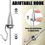 1.5mm 304 Thép không gỉ Có Thể Điều Chỉnh Dây Treo Bộ Móc Trần Hình Khung Ảnh Móc Treo Nghệ Thuật
