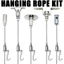 1.5mm 304 Thép không gỉ Có Thể Điều Chỉnh Dây Treo Bộ Móc Trần Hình Khung Ảnh Móc Treo Nghệ Thuật