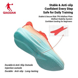 Qiaodan WIND 3TR Giày chạy bộ thể thao Huấn luyện chống sốc Rebound Chống trượt QDB022252297