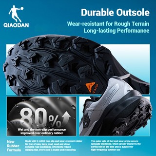 Qiaodan Mountain God 3.0 | Giày chạy bộ nam Trail chống trượt nhẹ ngoài trời QDF193262977