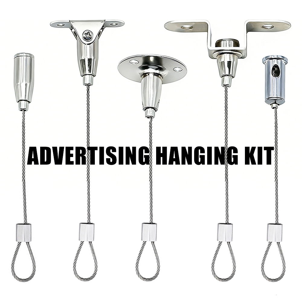 Bộ dây treo dây bằng nhôm Ferrule Cáp trần có thể điều chỉnh cho bảng điều khiển LED gương