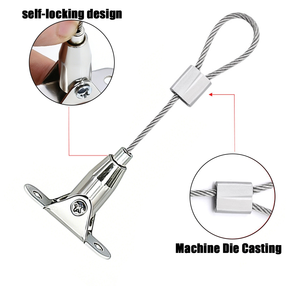 Bộ dây treo dây bằng nhôm Ferrule Cáp trần có thể điều chỉnh cho bảng điều khiển LED gương