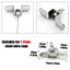 Bộ dây treo kính có thể điều chỉnh Cáp thép không gỉ 1,5mm Kẹp đồng chịu lực nặng