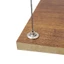 Bộ dây treo kính có thể điều chỉnh Cáp thép không gỉ 1,5mm Kẹp đồng chịu lực nặng
