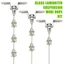 Bộ dây treo kính có thể điều chỉnh Cáp thép không gỉ 1,5mm Kẹp đồng chịu lực nặng