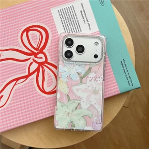 IPhone 17 Pro Max Lily họa tiết Chất liệu TPU IMD craft Vỏ điện thoại in hai lớp