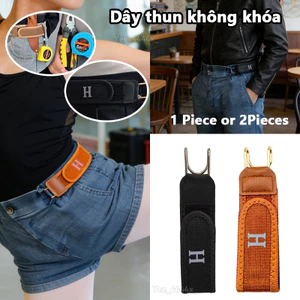 Thắt lưng đàn hồi co giãn không khóa - Phù hợp cho công sở và thời trang hàng ngày