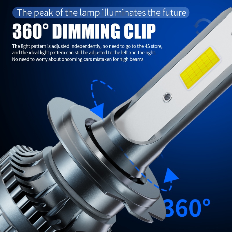 2X Mini Led Bóng Đèn Pha Ô Tô 12V 130W 6000K H7 H11 LED H8 H4 9005 HB3 9006 HB4 Đèn Đầu Đèn Sương Mù Tự Động Đèn Led Đèn Tự Động
