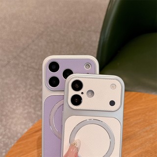 Ốp điện thoại cửa sổ lớn hình tam giác da sang trọng phù hợp cho iPhone 11 12 13 14 15 16 17 Pro Max bao gồm tất cả các ốp lưng silicon chống rơi