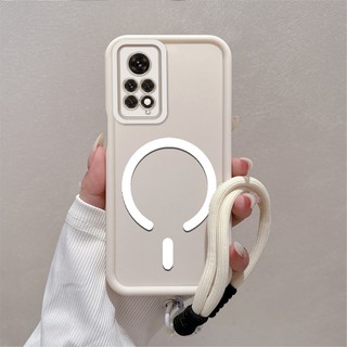 Ốp Lưng Cho Redmi Note 11 Pro 4G Note 11 Pro 5G Vỏ Điện Thoại Silicon Mờ Chống Rơi Cao Cấp Với Tính Thẩm Mỹ Đơn Giản Và Thiết Kế Mới Của Vòng Hút Từ Tính