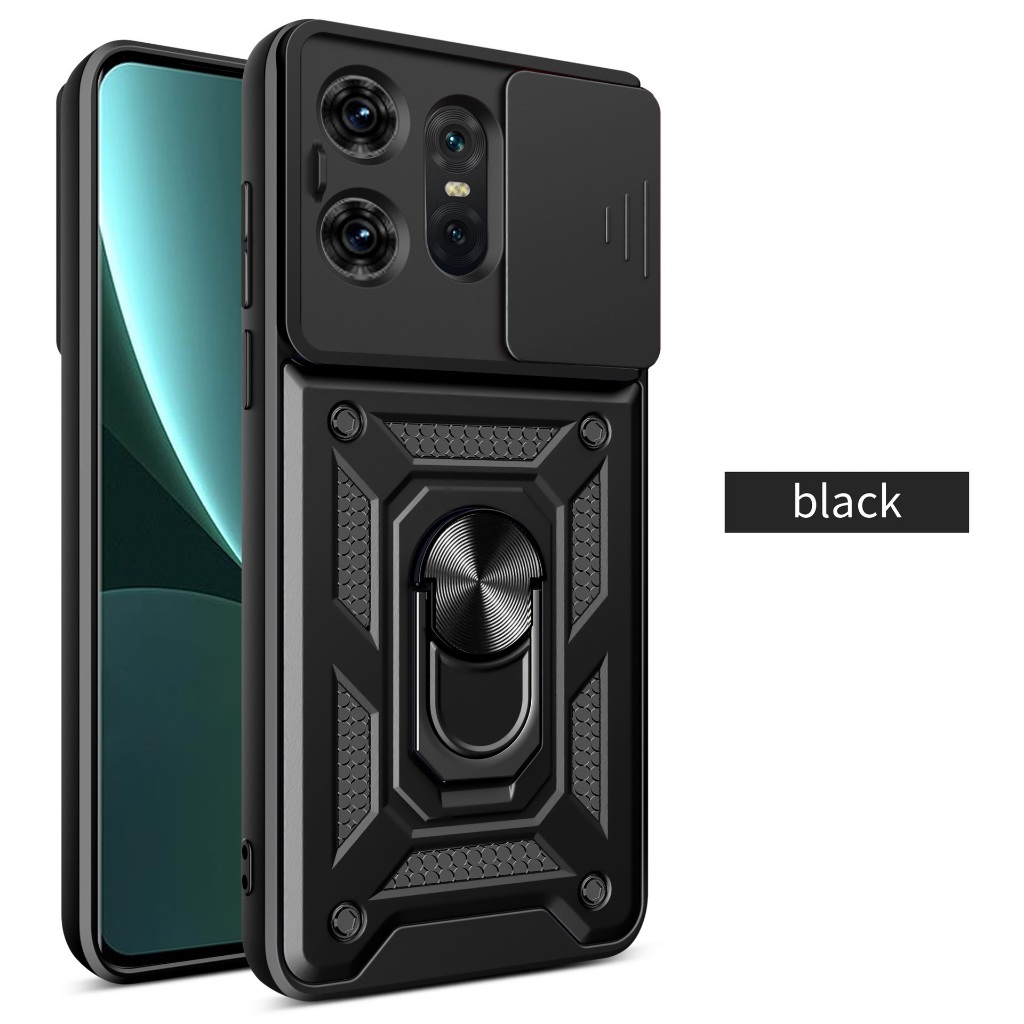 Ống Kính Trượt Camera Bảo Vệ Giáp Lai Dành Cho Motorola MOTO Edge 40 50 60 70 Neo Ultra Fusion Pro Fusion Vòng Kim Loại Giá Đỡ Mặt Sau