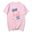 Áo thun retrographic tay ngắn bông cotton, họa tiết ngộ nghĩnh về hải sản, phù hợp cho nam và nữ trong mùa hè