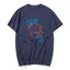 Áo thun retrographic tay ngắn bông cotton, họa tiết ngộ nghĩnh về hải sản, phù hợp cho nam và nữ trong mùa hè