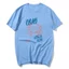 Áo thun retrographic tay ngắn bông cotton, họa tiết ngộ nghĩnh về hải sản, phù hợp cho nam và nữ trong mùa hè