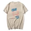 Áo thun retrographic tay ngắn bông cotton, họa tiết ngộ nghĩnh về hải sản, phù hợp cho nam và nữ trong mùa hè