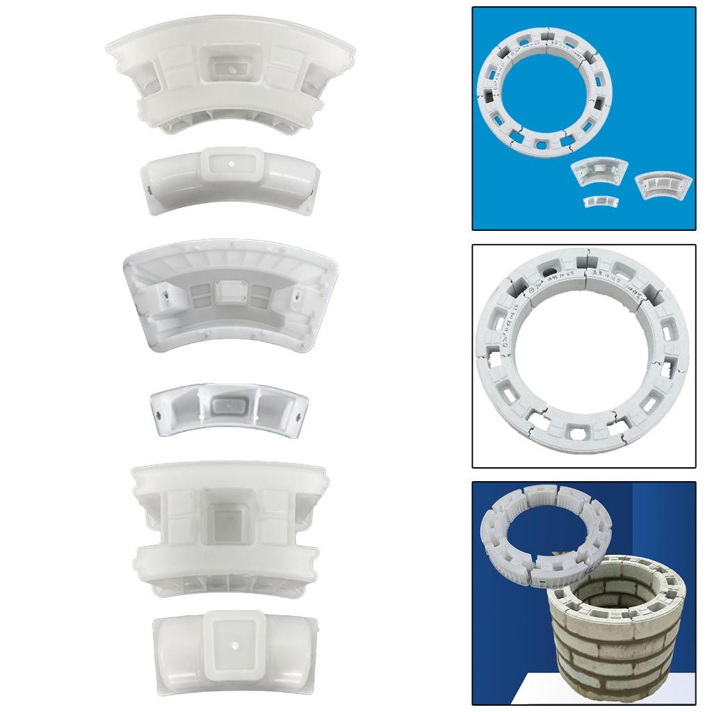 Jfory Chà Khuôn Đất Tròn Gạch Bê Tông DIY Path Maker Nhựa ABS Khuôn Tái Sử Dụng Để Trang Trí Sân Vườn