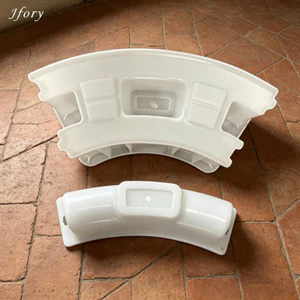 Jfory Chà Khuôn Đất Tròn Gạch Bê Tông DIY Path Maker Nhựa ABS Khuôn Tái Sử Dụng Để Trang Trí Sân Vườn