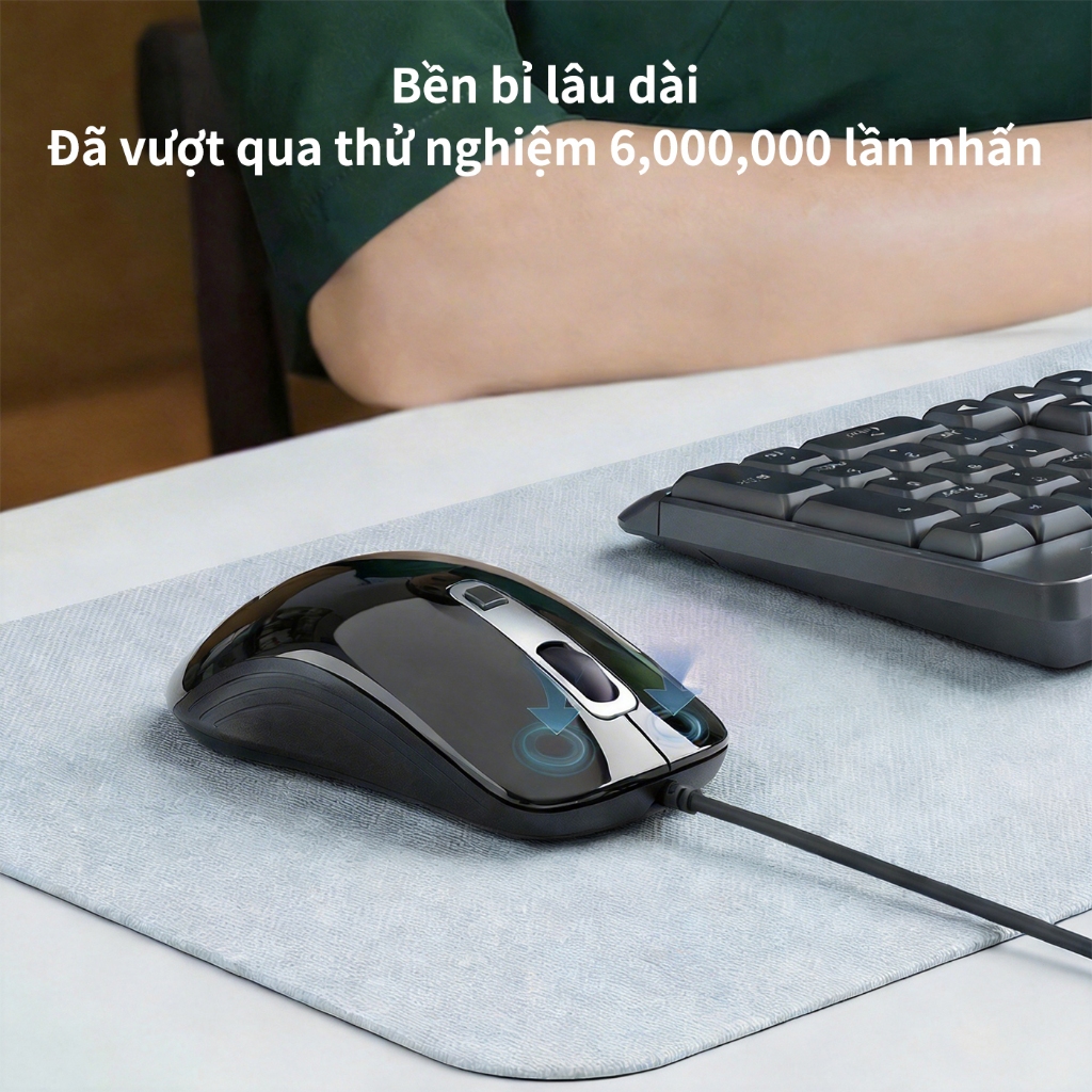 Acer Chuột có dây USB 2400 DPI trọng lượng nhẹ điều chỉnh 4 cấp độ cảm biến độ chính xác cao phù hợp cho laptop phù hợp cho cả chơi game và công việc văn phòng M402 | BigBuy360 - bigbuy360.vn